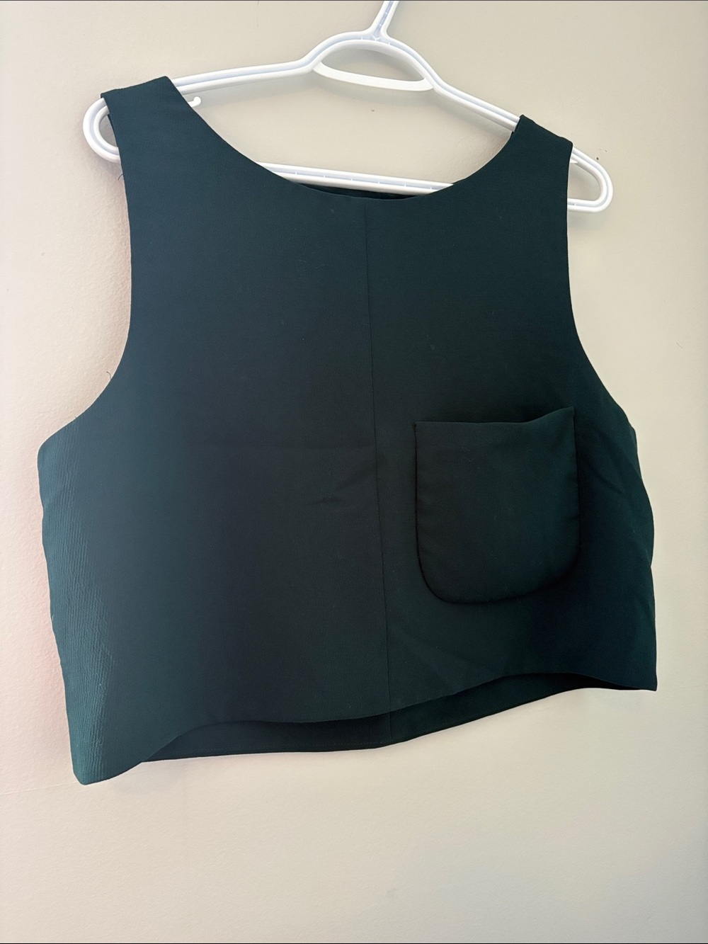 Wilfred dark green sleeveless top